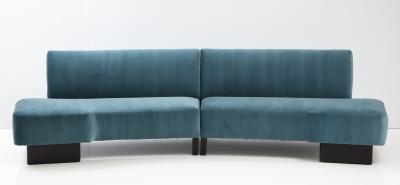 Mid Century Moder Sculptural Cloud Sofas