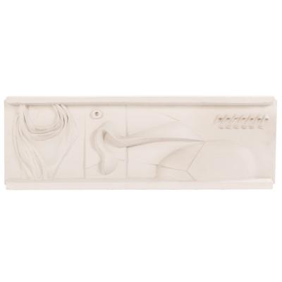 Mid Century Modern Abstract Bas Relief Wall Sculpture C 1960s 