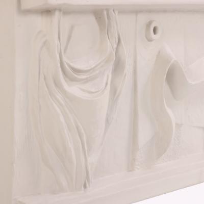 Mid Century Modern Abstract Bas Relief Wall Sculpture C 1960s 