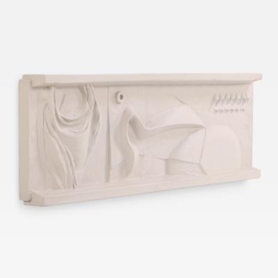 Mid Century Modern Abstract Bas Relief Wall Sculpture C 1960s 