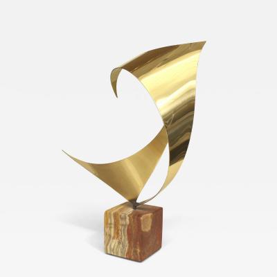 Mid Century Modern Abstract Brass Sculpture
