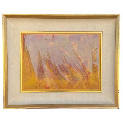 Mid Century Modern Abstract Landscape Painting