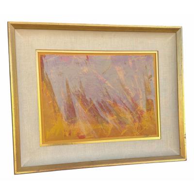 Mid Century Modern Abstract Landscape Painting