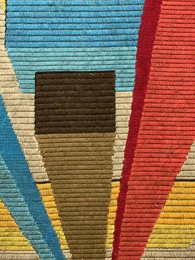 Mid Century Modern Abstract Signed Tapestry