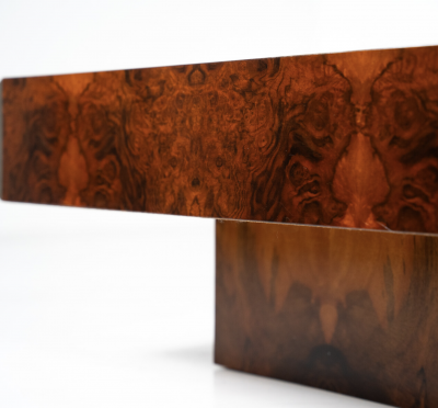 Mid Century Modern Alveo Coffee Table by Willy Rizzo for Mario Sabot 1970s