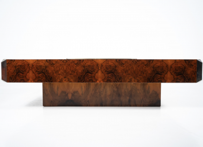 Mid Century Modern Alveo Coffee Table by Willy Rizzo for Mario Sabot 1970s