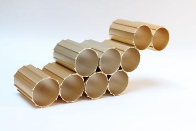 Mid Century Modern Anodized Gold Aluminum Modular Wine Rack