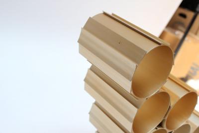 Mid Century Modern Anodized Gold Aluminum Modular Wine Rack