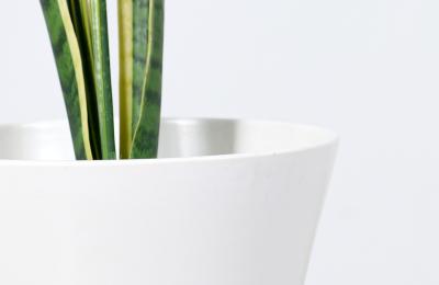 Mid Century Modern Architectural Double Cone Planter by Bauer
