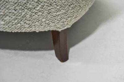 Mid Century Modern Armchair Upholstered in Boucl Fabric Europe 20th Century