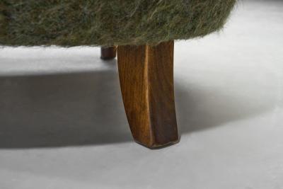 Mid Century Modern Armchairs with Green Upholstery Europe 1950s