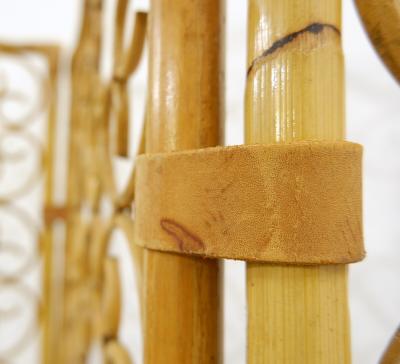 Mid Century Modern Bamboo Folding Screen