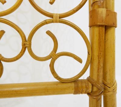 Mid Century Modern Bamboo Folding Screen