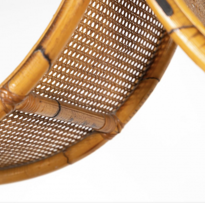 Mid Century Modern Bamboo Shelve Italy 1970s