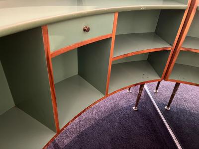 Mid Century Modern Bar Teak Brass South Africa circa 1950