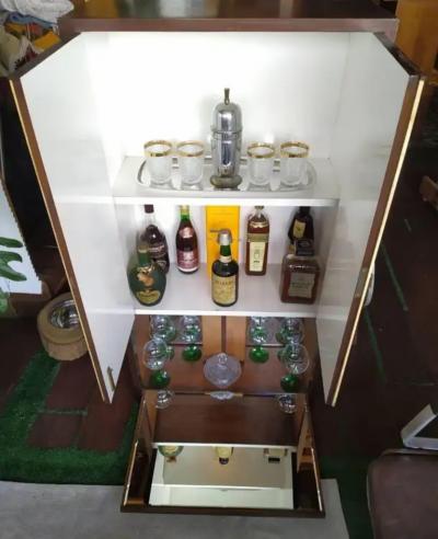 Mid Century Modern Bar in Hardwood by Liceu De Artes E Oficios 1960s Brazil