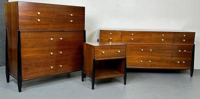 Mid Century Modern Bedroom Set Dresser Chest Nightstand W Michigan Furn Co