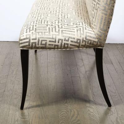 Mid Century Modern Bench with Saber Style Legs American circa 1950