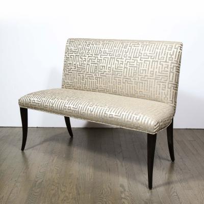 Mid Century Modern Bench with Saber Style Legs American circa 1950