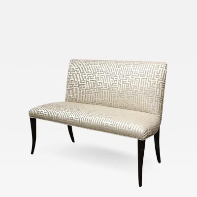 Mid Century Modern Bench with Saber Style Legs American circa 1950