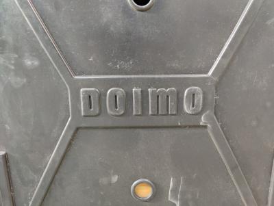 Mid Century Modern Black Leather Modular Sofa by Doimo Salotti