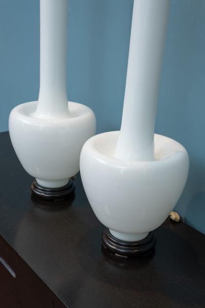 Mid Century Modern Blown Glass Table Lamps