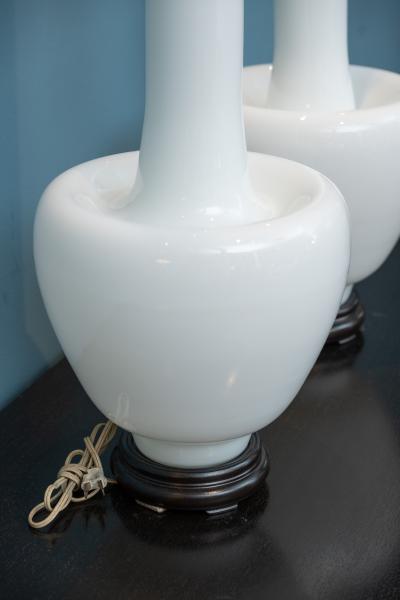 Mid Century Modern Blown Glass Table Lamps