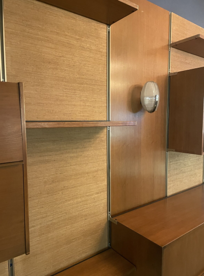 Mid Century Modern Bookcase E22 by Osvaldo Borsani Italy 1950s