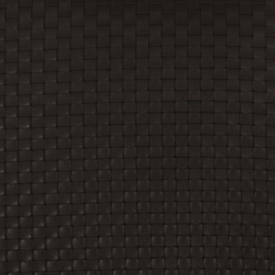 Mid Century Modern Braided Leather Round Footstool Italy 1960s