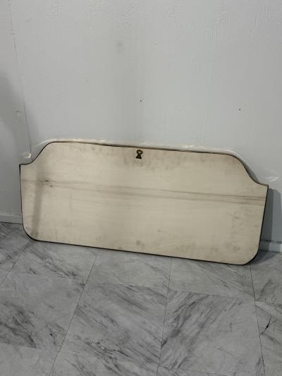 Mid Century Modern Brass Framed Wall Mirror 1960s