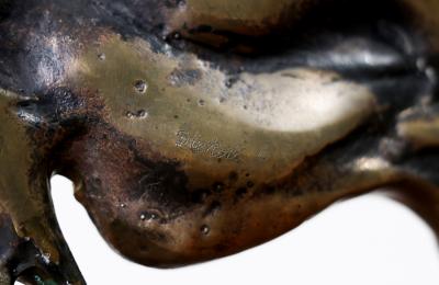 Mid Century Modern Bronze Wooly Mammoth Sculpture