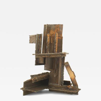 Mid Century Modern Brutalist Steel Sculpture
