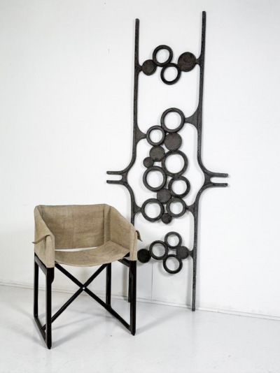 Mid Century Modern Brutalist Wall Mounted Sculpture 1960s
