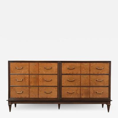 Mid Century Modern Burled Chest of Drawers