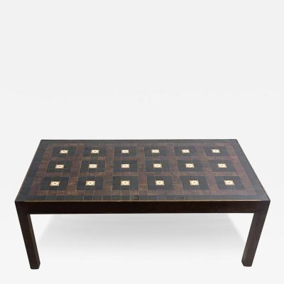 Mid Century Modern Ceramic Coffee Table Sweden 1960s