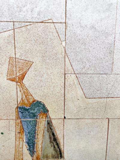 Mid Century Modern Ceramic Wall Panel