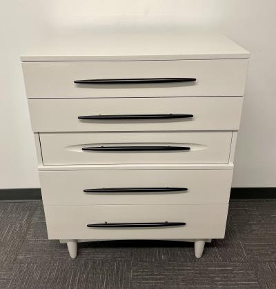 Mid Century Modern Chest Dresser White Lacquered Custom Made