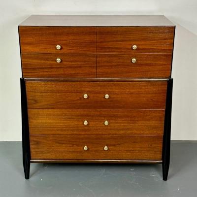 Mid Century Modern Chest West Michigan Furniture Co Ebony Walnut Metz