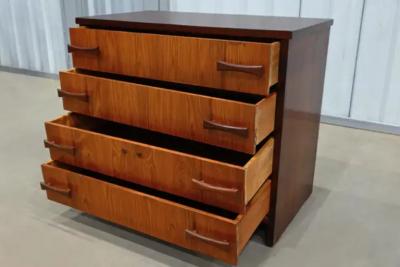 Mid Century Modern Chest of Drawers in Caviuna wood Unknown c 1950