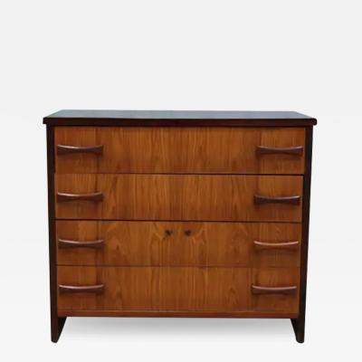 Mid Century Modern Chest of Drawers in Caviuna wood Unknown c 1950