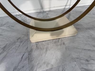 Mid Century Modern Circular Side Table with Drawer