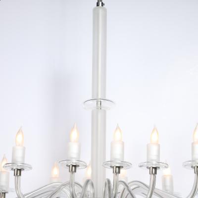 Mid Century Modern Classical Hand Blown Murano Glass 16 Arm Chandelier