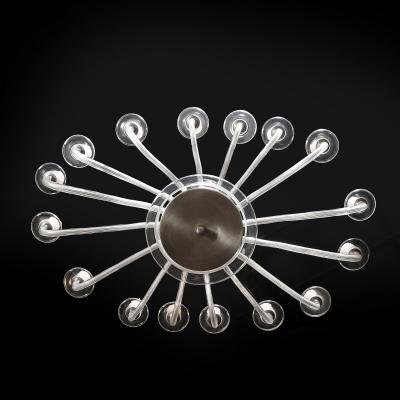 Mid Century Modern Classical Hand Blown Murano Glass 16 Arm Chandelier