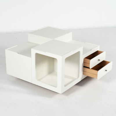 Mid Century Modern Coffee Table Wood Italy 1970s