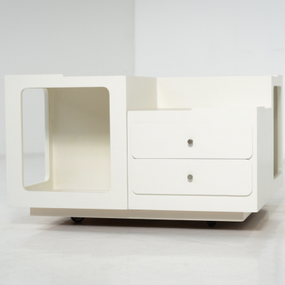 Mid Century Modern Coffee Table Wood Italy 1970s