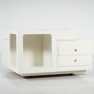 Mid Century Modern Coffee Table Wood Italy 1970s