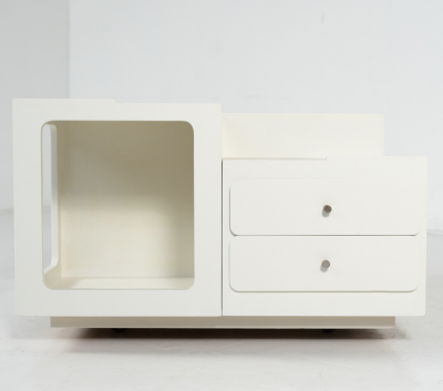 Mid Century Modern Coffee Table Wood Italy 1970s