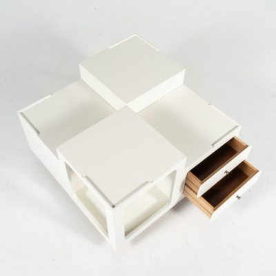 Mid Century Modern Coffee Table Wood Italy 1970s