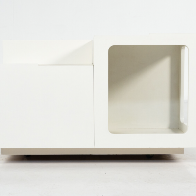 Mid Century Modern Coffee Table Wood Italy 1970s