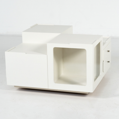 Mid Century Modern Coffee Table Wood Italy 1970s